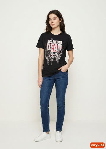 The Walking Dead T-shirts Dames maat L Zwart Vintage, Ophalen of Verzenden, Nieuw