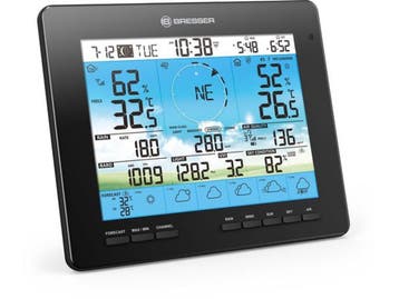 Bresser Weerstation - Basisscherm - Temperatuur- en, Audio, Tv en Foto, Verzenden, Zo goed als nieuw