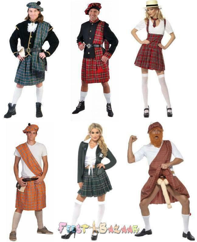 Schotse kleding Verkleedkleding Schot Schotse Kilt Rok Hoed, Kleding | Heren, Carnavalskleding en Feestkleding, Kleding, Nieuw