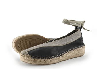 Shabbies Amsterdam Espadrilles in maat 39 Grijs, Shabbies Amsterdam, Verzenden, Zo goed als nieuw, Grijs