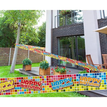 Happy Birthday Blocks Markeerlint (7m), Ophalen of Verzenden, Nieuw