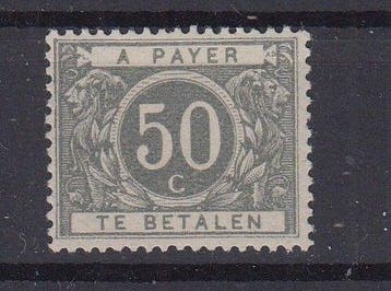 België 1870/1870 - strafport - OBP : TX 16, Gestempeld