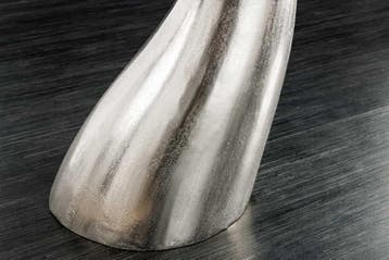 Design Bijzettafel WILDLIFE Whale Fin 60cm zilver metaal, Ophalen of Verzenden, Nieuw