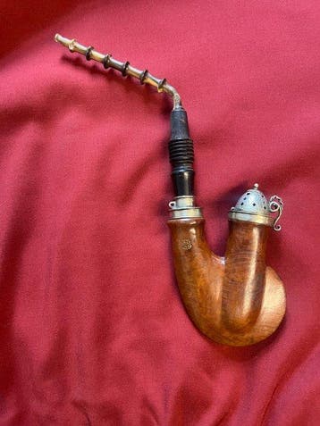 Zonder minimumprijs - Pijp - Bruyere, Zilver, Hout, Ebony, Verzamelen, Nieuw