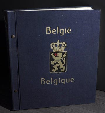 België 1849/1974 - Verzameling met diverse betere in een, Gestempeld