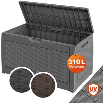 Kussenbox Rato Grijs 310L (Kussenboxen, Tuin en Terras), Verzenden, Nieuw