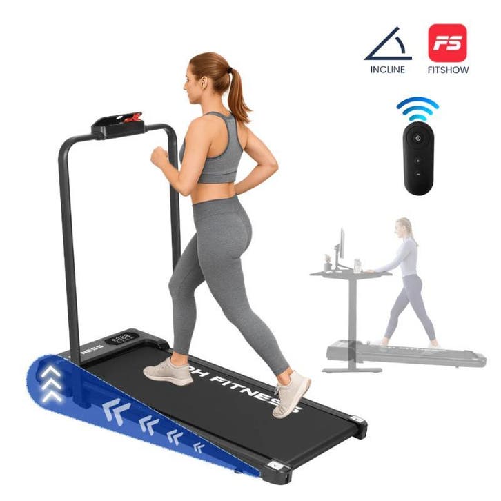 PHF Loopband Inklapbaar met Helling | Nu 27% Korting, Sport en Fitness, Fitnessapparatuur, Benen, Nieuw, Overige materialen, Loopband
