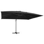 vidaXL Zweefparasol met LED-verlichting en paal 400x300 cm, Tuin en Terras, Parasols, Verzenden, Nieuw, Meer dan 4 meter, Zweefparasol