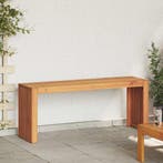 vidaXL Bank Olie naturel 110 x 30 x 45 cm Massief Teakhout, Tuin en Terras, Tuinbanken, Verzenden, Nieuw