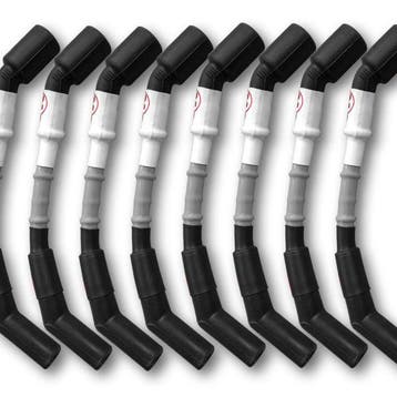 Kooks 10mm Spark Plug Wires - Grey w/ Black Boots (8 pc., Ophalen of Verzenden, Nieuw