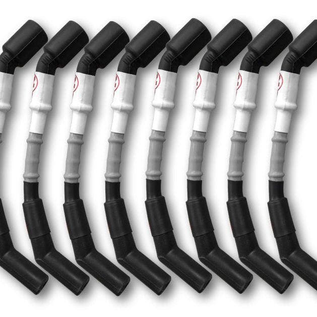 Kooks 10mm Spark Plug Wires - Grey w/ Black Boots (8 pc., Auto-onderdelen, Motor en Toebehoren, Ophalen of Verzenden