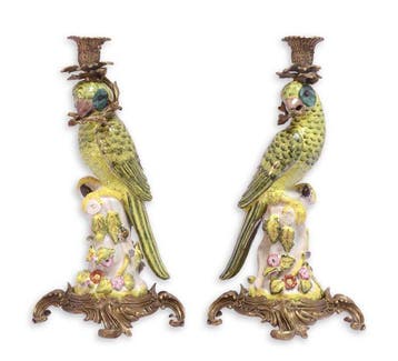sculptuur, An Elegant High-End Set of Bronze-Mounted