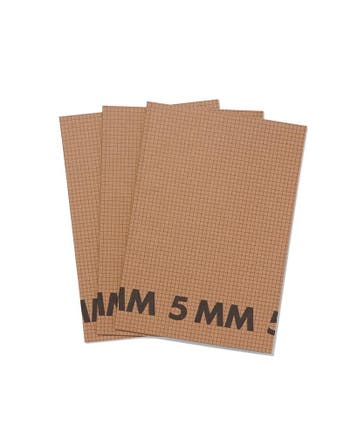 HEMA Schriften A4 geruit 5 mm - 3 stuks, Verzenden, Nieuw