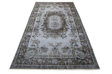 Grijs-blauw vintage - Vloerkleed - 205 cm - 115 cm - met, Nieuw