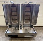 Dubbele Doner Grill met 4 branders, gas, Gebruikt