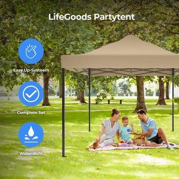2dekans | LifeGoods Partytent - Paviljoen - EasyUp -, Ophalen of Verzenden, Zo goed als nieuw
