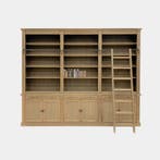 123Kast - Boekenkast Melena del Sur - 300x43x240H cm -  eike, Verzenden, Nieuw