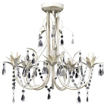 Kroonluchter Kristal - 5 Lampen | Retourdeal 81% Korting, Ophalen of Verzenden, Gebruikt, Overige materialen, Klassiek