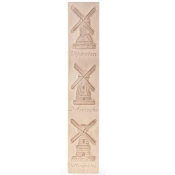 Speculaasplank Drie Molens (3x) 11,5x7,5cm., Verzenden, Nieuw