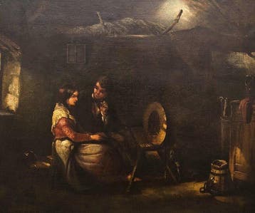 European School (XVIII) - Interior Courtship Scene