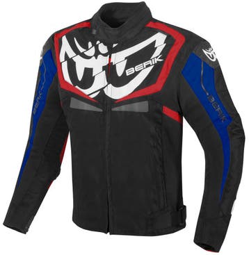 Berik Radic Evo Zwart Rood Blauw Waterdichte Textiele, Motoren, Kleding | Motorkleding, Nieuw met kaartje, Jas | textiel, Berik