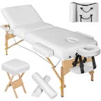 Massagetafel-set 3 zones met 10cm matras, rolkussens en hout, Verzenden, Nieuw