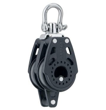 Harken 40C 2-Schijfsblok met Hondsvot en Wartel, Watersport en Boten, Ophalen of Verzenden, Nieuw