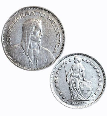Zwitserland, Zürich Republic. 5 Francs - 1932 B/1963