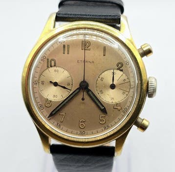 Eterna - Stahl Chronograph - Kaliber 703 R = Valjoux 22 -, Nieuw