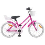 vidaXL Kinderfiets 18 Inch voor 5-7 jaar Donkerroze, Fietsen en Brommers, Fietsen | Racefietsen, Verzenden, Nieuw