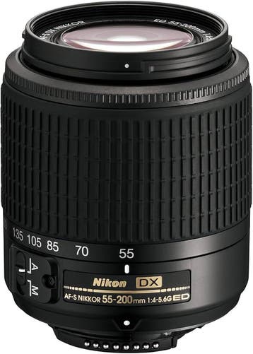 Nikon DX AF-S Nikkor 55-200mm f4-5.6G ED Lens, Verzenden, Zo goed als nieuw