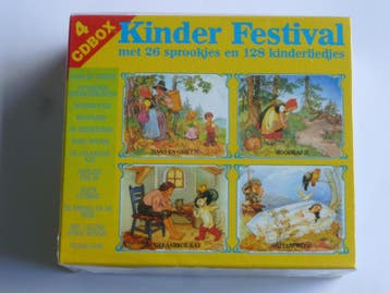 Kinder Festival met 26 Sprookjes en 128 Kinderliedjes (4 CD), Cd's en Dvd's, Ophalen of Verzenden, Zo goed als nieuw