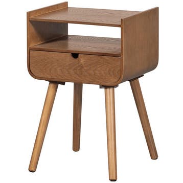 WOOOD bijzettafel Nils natural hout 36x30 cm, Nieuw