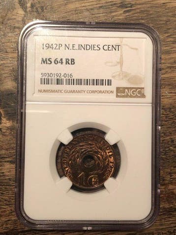 Nederlands-Indië. 1 Cent 1942p (Zonder minimumprijs)
