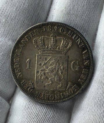 Nederland. Willem II. 1 Gulden 1846 / kwaliteit / PR- om PR