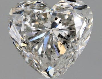 1 pcs Diamant (Natuurlijk) - 1.00 ct - Hart - G - SI2 - HRD, Nieuw