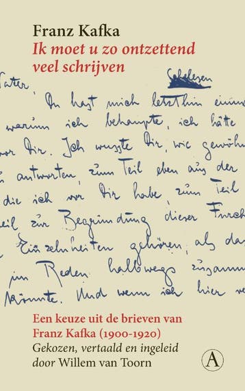 Ik Moet U Zo Ontzettend Veel Schrijven | Franz Kafka | Nieuw, Ophalen of Verzenden, Nieuw, Franz Kafka
