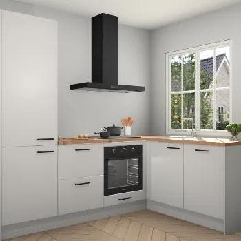 Zijdegrijze keuken Linz 114864, Verzenden, Nieuw