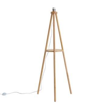 Scandinavische vloerlamp tripod hout - Lou, Verzenden, Nieuw, Hout, Scandinavisch