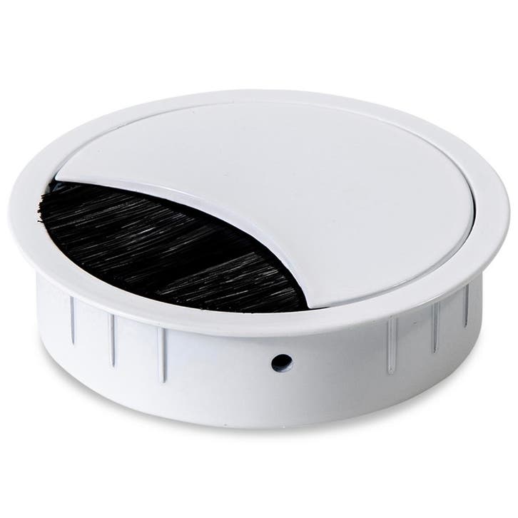 Kabeldop Shift 80 - Wit Metaal | Inbouw | 80 mm, Doe-het-zelf en Verbouw, Elektra en Kabels, Ophalen of Verzenden