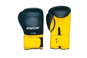 Bokshandschoenen Knocking zwart/geel 16oz, Ophalen of Verzenden, Nieuw, Overige, Vechtsportschoenen