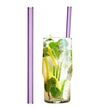 GGM Gastro | (50 stuks) Glazen rietjes - recht - 200mm - ø |, Verzenden