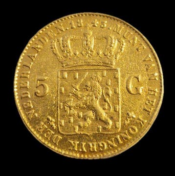 Nederland. Willem II. 5 Gulden 1843