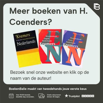 Engels-Nederlands/Nederlands-Engels, Boeken, Woordenboeken, Verzenden, Gelezen, H. Coenders