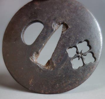 swordsmith Tsuba flower argyle #2 - - Tuba - Japan (Zonder