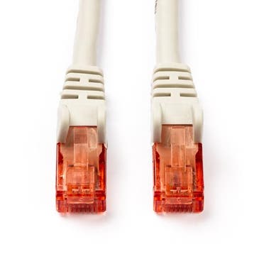 Netwerkkabel |  Cat6 U/UTP | 30 meter (100% koper, Grijs), Verzenden, Nieuw