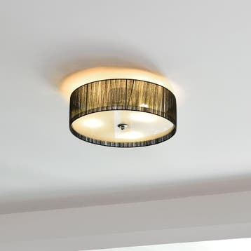 Plafondlamp plafonnière Helena 12xØ40 cm zwart wit 3xE27, Verzenden, Nieuw