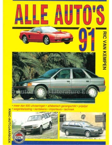 1991 KNAC AUTOJAARBOEK NEDERLANDS, Nieuw, Author