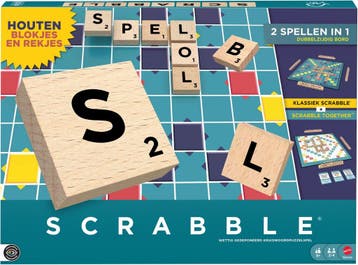 Mattel Games Scrabble - Met Houten Blokjes - Nederlandse, Verzenden, Nieuw