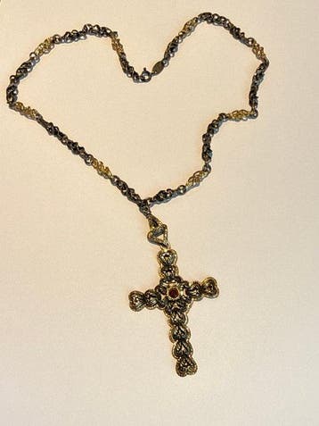 Zonder minimumprijs - Ketting met hanger Zilver Granaat -